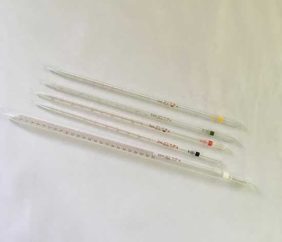 glass measuring pipette